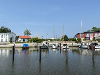 Hafen Blick zum Ferienhaus