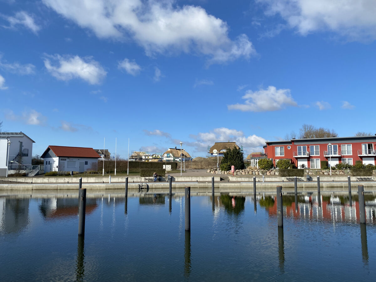 Hafen Blick zum Ferienhaus