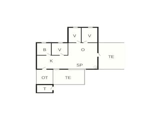 Vakantiehuis Bratten Strand Grondplan 51