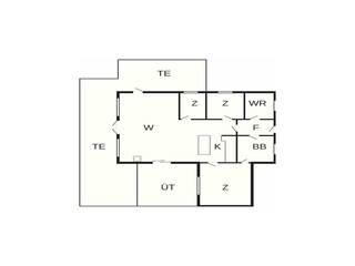 Vakantiehuis Enø Grondplan 4