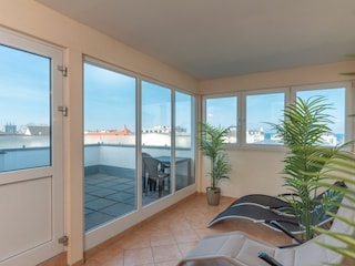 Ruhebereich auf dem Dach