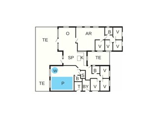 Casa de vacaciones Marielyst Plano de planta 3