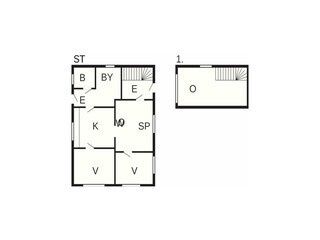 Vakantiehuis Boddum Grondplan 41