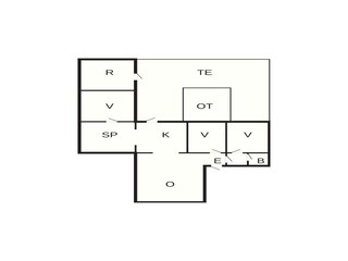 Vakantiehuis Vesløs Grondplan 37