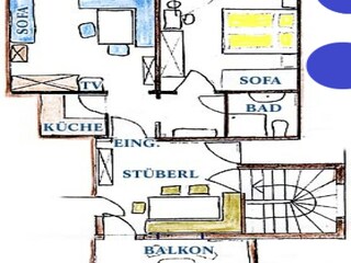 Vakantieappartement Mondsee Grondplan 12