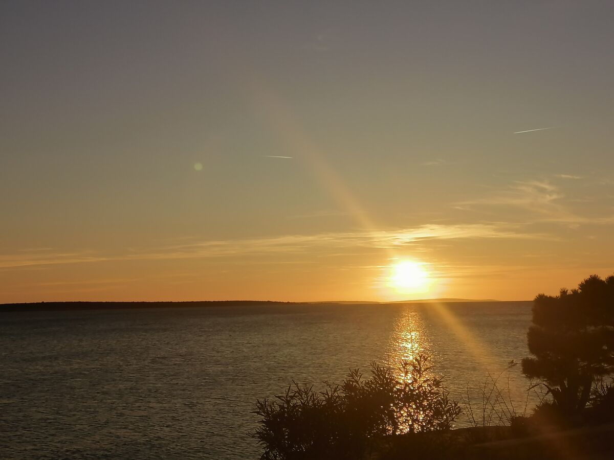 Sonnenuntergang  direkt von der Terrasse