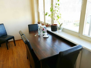 Essplatz in der Veranda