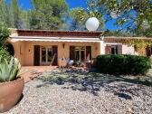 Exterior of the villa with private pool