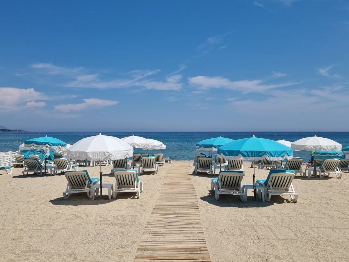 Sainte-Maxime, Strand