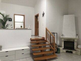 Kamin und Wohnbereich