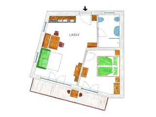 Appartamento per vacanze Natz Pianta del piano 20