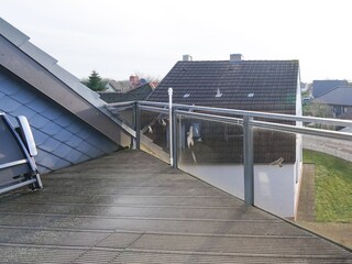 Balkon, möbliert