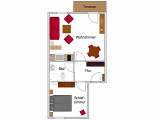 Appartamento per vacanze Binz Pianta del piano 38