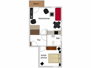 Apartamento de vacaciones Binz Plano de planta 33