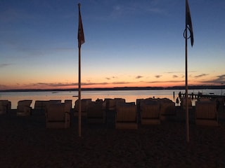 Sandstrand am Abend.