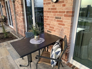 Die Terrasse im EG.
