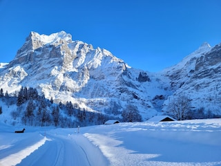 Winterwanderweg und Schlittelpiste