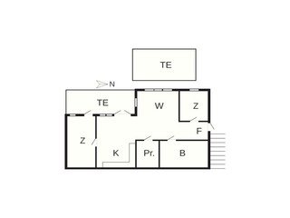 Vakantiehuis Hunnebostrand Grondplan 24