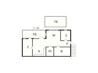 Casa de vacaciones Hunnebostrand Plano de planta 5