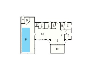 Vakantiehuis Virksund Grondplan 48