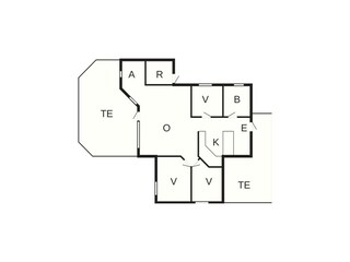 Vakantiehuis Rødby Grondplan 66