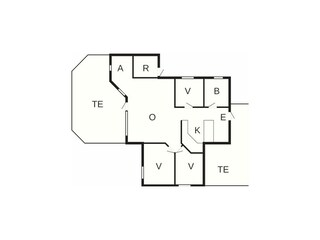 Maison de vacances Rødby Plan d'étage 66