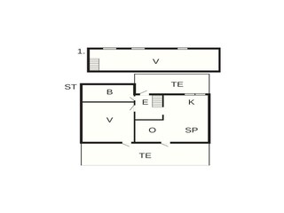 Casa per le vacanze Vaeggerløse Pianta del piano 25