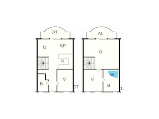 Casa de vacaciones Vaeggerløse Plano de planta 3