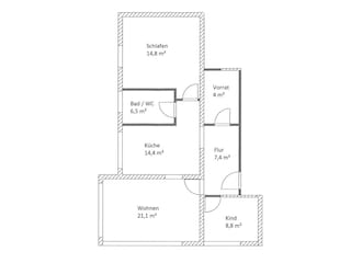 Ferienwohnung Lenningen Grundriss 25