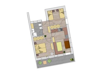 Vakantieappartement Natz Grondplan 20