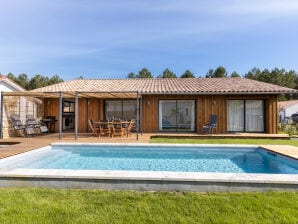 Villa Maison en bois avec piscine chauffée - Moliets-et-Maâ - image1