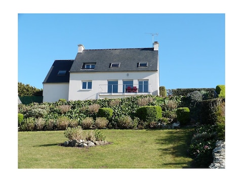 Ferienhaus 622-Ker An Enez,Meerblick, der Strand am Ende des Gartens