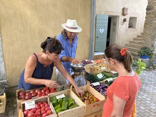 Local vegetables and fruits