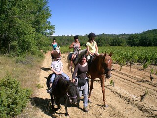 Riding on the estate