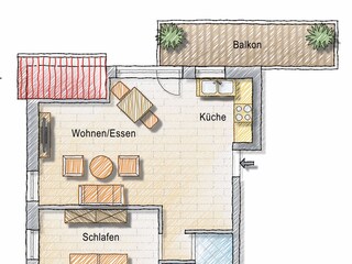 Ferienwohnung Büsum Außenaufnahme 2