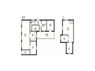 Vakantiehuis Tversted Grondplan 44