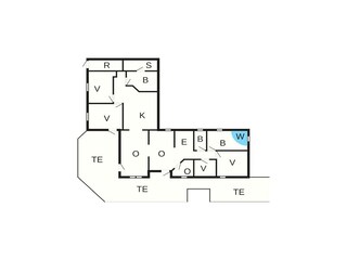 Vakantiehuis Juelsminde Grondplan 6
