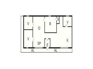 Vakantiehuis Upphärad Grondplan 28