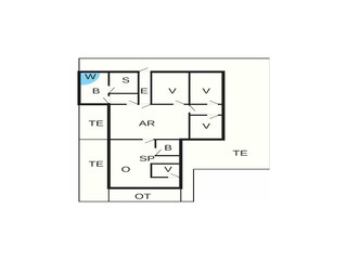 Vakantiehuis Vejers Strand Grondplan 39