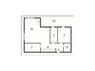 Vakantiehuis Blokhus Grondplan 6