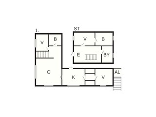 Vakantiehuis Brålanda Grondplan 45