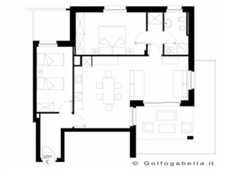 Appartement Maccagno Grondplan 14