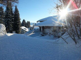 Haus im Winter