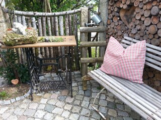 Sitzecke im Garten