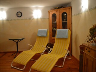 Sauna-Ruheraum