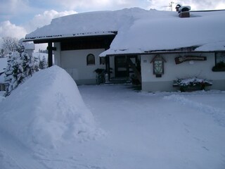 Unser Haus im Winter