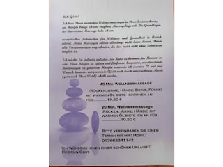 Massage vor Ort zubuchbar