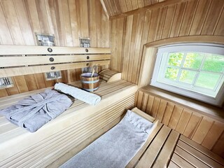 Sauna mit Marschblick