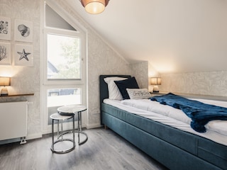 Schlafzimmer mit 2 Einzelbetten