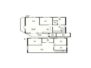 Casa per le vacanze Havneby Pianta del piano 60